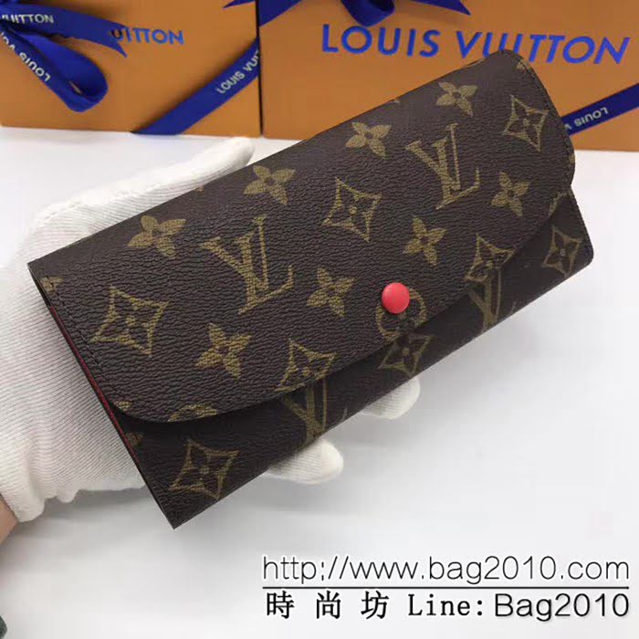 路易威登LV頂級原單 M60696大紅海外原單私貨代購級品質實物拍攝 女士錢包 ZY1065